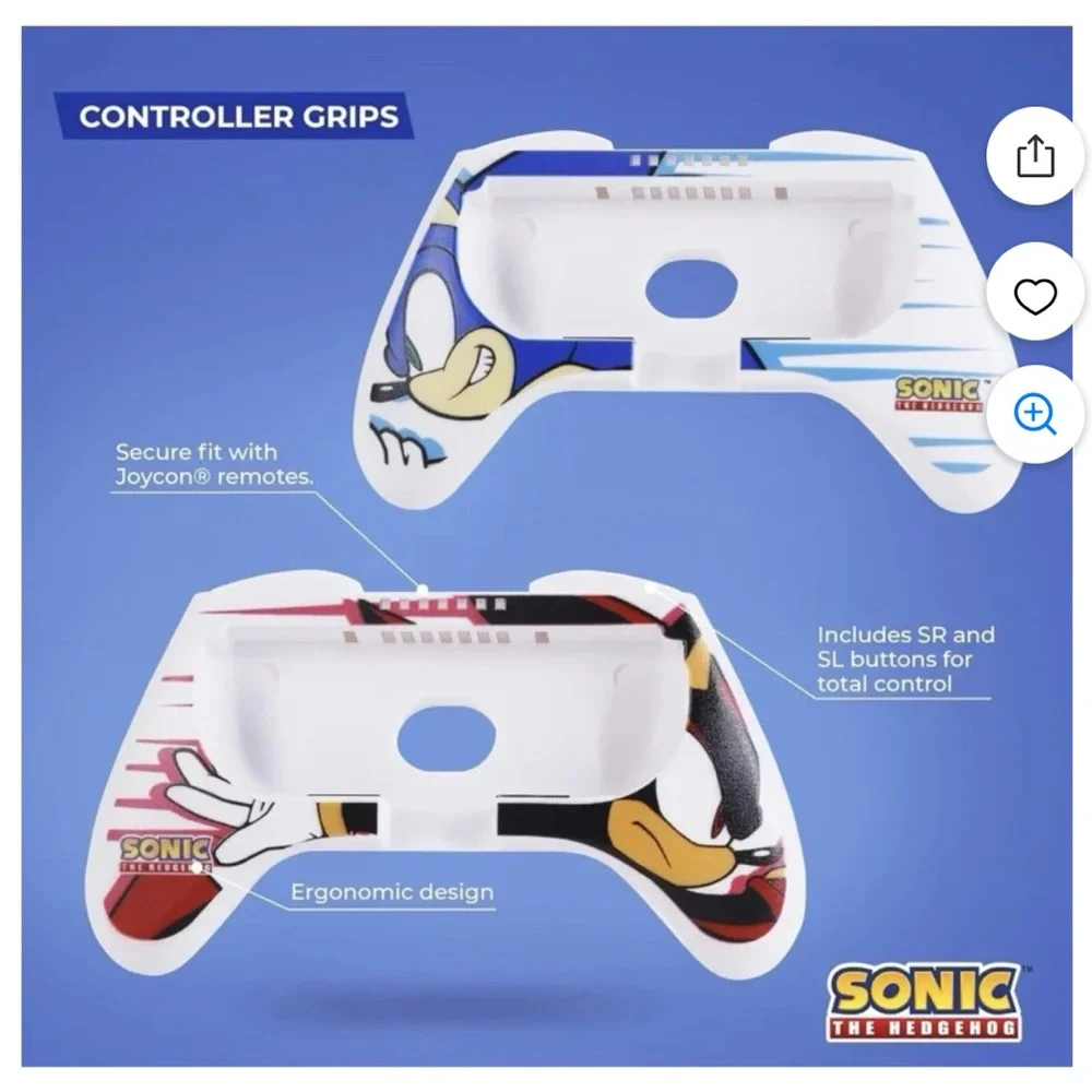 Sonic the Hedgehog Switch Gaming Controller 14pc Set